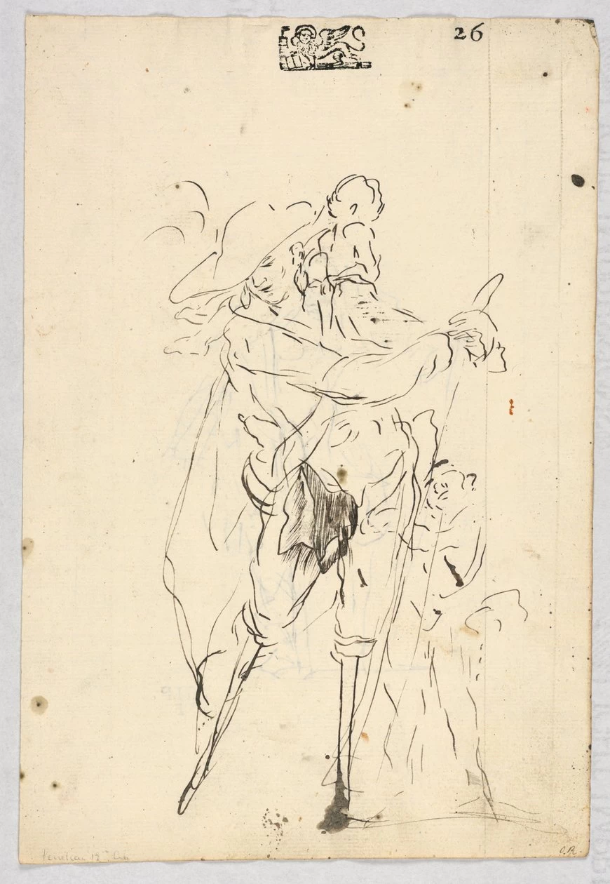 Schizzi di uomini col le gambe di legno - Smithsonian Institution